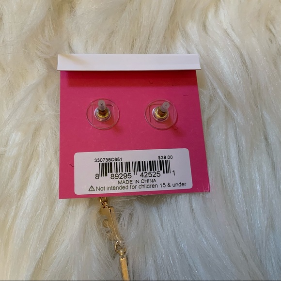 Betsey Johnson Cheers Earrings - NWT - New on Card - Picture 9 of 9